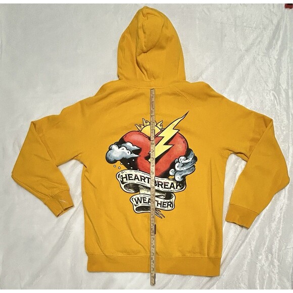 Rare Niall Horan Heartbreak Weather Hoodie Size Medium In Yellow - Picture 5 of 5